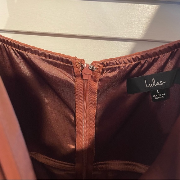 LULUS Rusty Rose Chiffon Maxi Gown - Picture 6 of 7